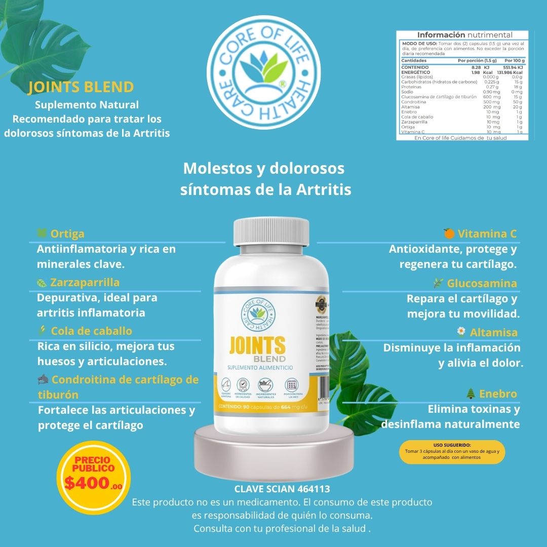 PACK 3 JOINTS BLEND | Pack 3 Frascos | 90 cápsulas