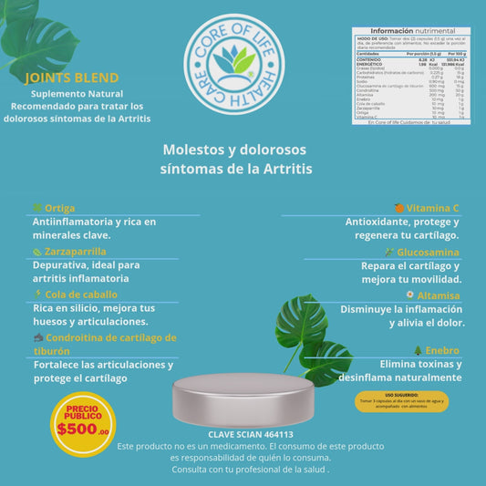 PACK  3 JOINTS BLEND | Pack 3 Frascos | 90 cápsulas